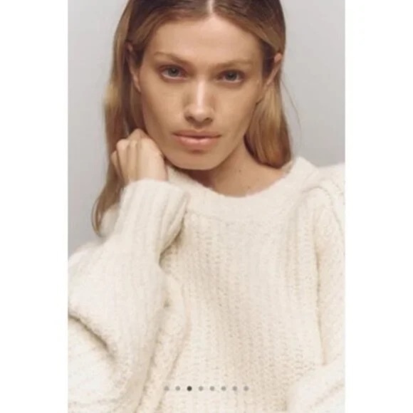 NWT Anthropologie Pilcro The Blake Slouchy-Sleeve Crew-Neck Sweater Sz XS - Picture 4 of 12